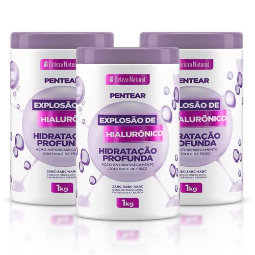 Kit Creme de Pentear Explosão de Hialurônico 1Kg (3 itens) | bn.Cachos Kit Creme de Pentear Explosão de Hialurônico 1Kg (3 itens) | bn.Cachos